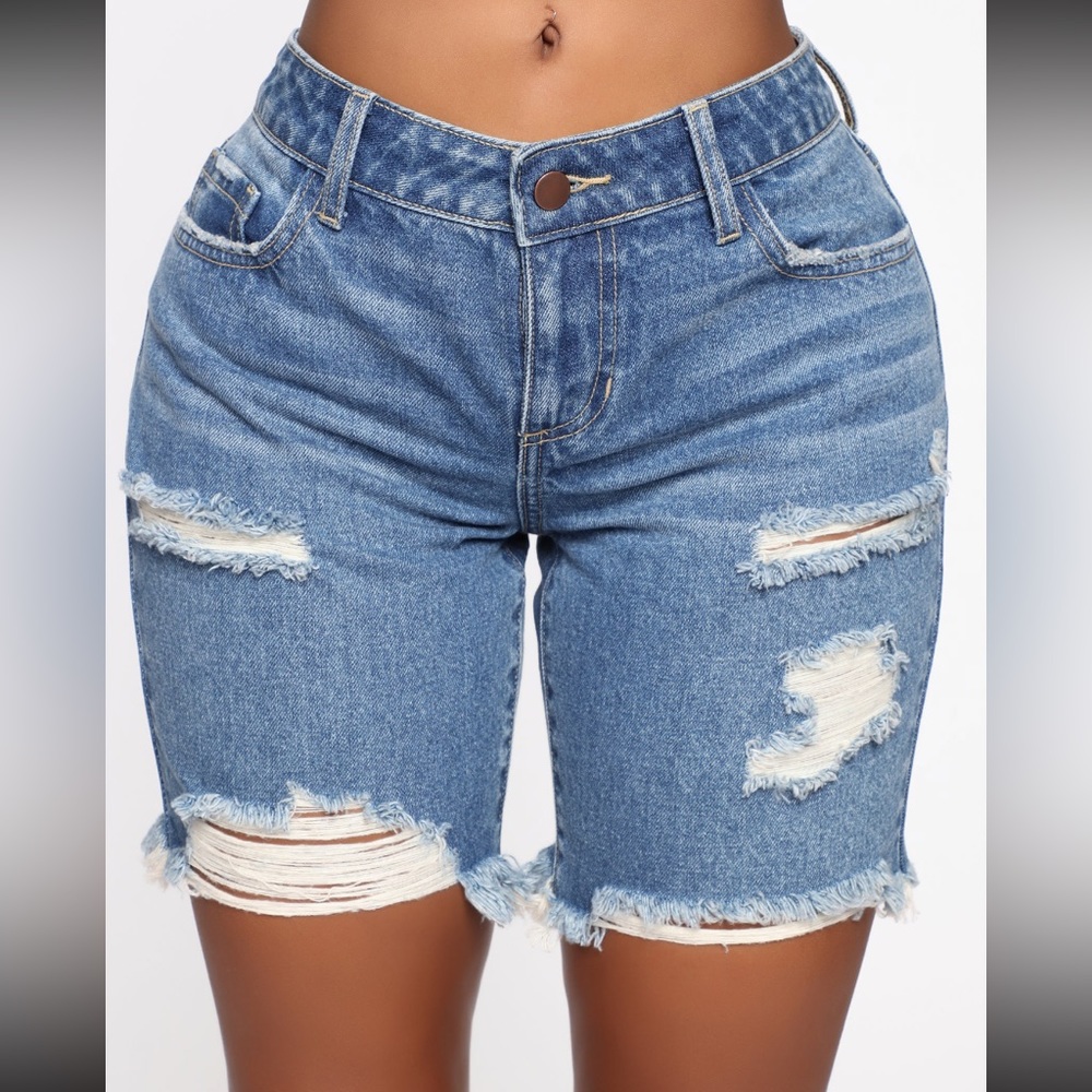Fashion Nova-This Time Around Bermuda Wash